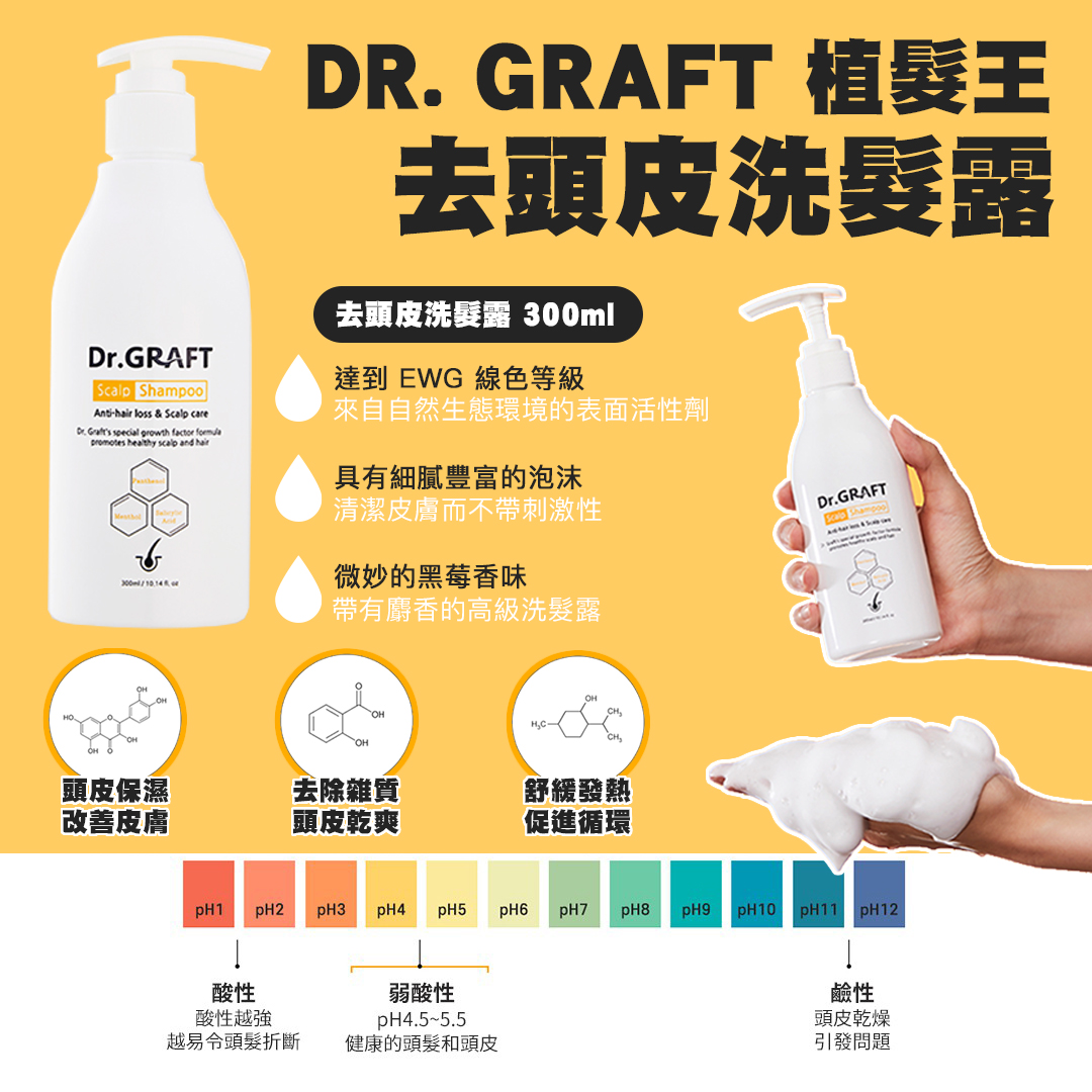 韓國 DR. GRAFT 植髮王|孕育頭皮洗髮水 300ML